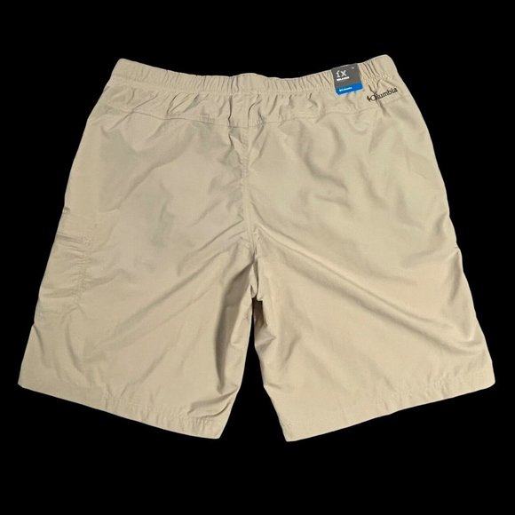 Columbia Mens Outdoors Shorts Size 40x11 Beige OMNI SHADE UPF50 Sun Protection - Picture 9 of 12